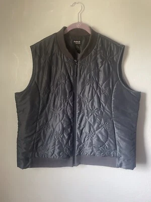 Chaleco acolchado Guide Series 3xl para mujer vintage negro bordado floral Foto 1 de 4