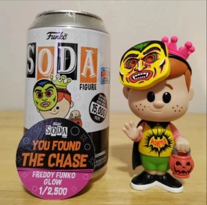 Funko Vinyl Soda Freddy Funko Trick Or Treat Glow Chase 2,500 Exclusive Sold Out - Picture 1 of 4