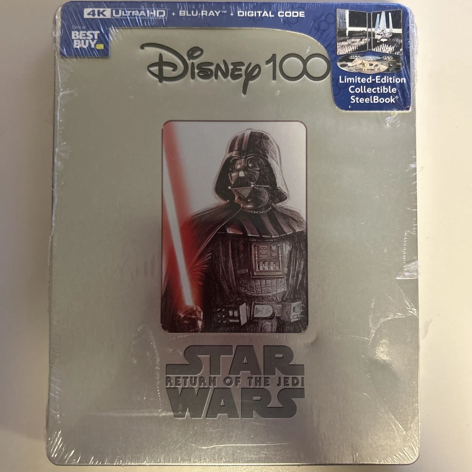 Star Wars Return of the Jedi 4K UHD, Blu-Ray, Disney 100 Steelbook Dented - Image 1 of 4