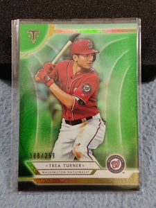 2018 TOPPS TRIPLE THREADS EMERALD TREA TURNER #53 188/259 WASHINGTON NATIONALS - Picture 1 of 2