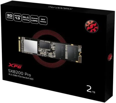 XPG SX8200 Pro 2 TB M.2 NVMe SSD Solid State Drive SM2262EN Controller USA NEW - Image 1 of 4