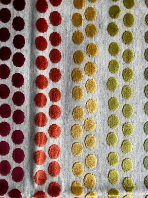 GP&J Baker Mala Tomato/Green 24"Fabric Remnant - Image 1 of 3