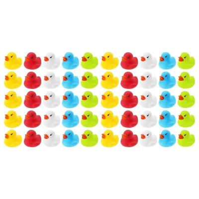 50 WELLGRO Badeenten 3cm Quietscheente Gummiente Schwimmente Enten Plastikente - Bild 1 von 4