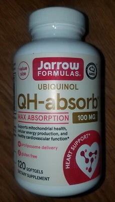 Jarrow Formulas, Inc. Ubiquinol Qh-absorb 100 mg 120 Sgels Exp.3/27 Free Ship - Image 1 of 3