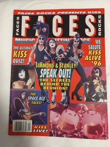 [MINT] KISS - Faces Rocks Magazine Sept 1996 -  w/ Posters - Picture 1 of 8