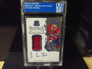 2023-24 UD THE CUP HOCKEY #135 SEAN FARRELL ROOKIE AUTO PATCH #122/249 MONTREAL - Picture 1 of 2