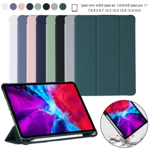 For iPad 5/6th 7th 8th 9th Gen Air 4 5 Mini 6 7 Pro 11 Smart Leather Case Cover - Picture 1 of 18