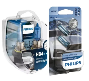 (+ W5W Parkers!) PHILIPS HB4 Diamond Vision 5000K Bulbs HB4 9006 OZ Seller - Bild 1 von 5
