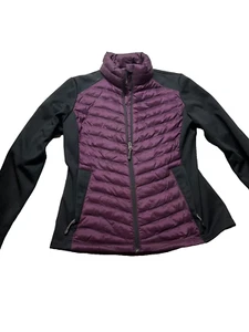 32 Degree Heat Puffer Jacket Womens Small Maroon Zip Up Pockets - Picture 1 of 8