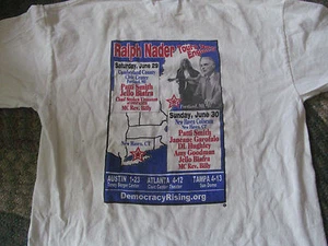 2002 Ralph Nader President USA Tee T-Shirt PATTI SMITH Jello Biafra New Haven C - Bild 1 von 4