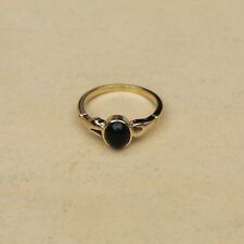 Black Onyx Ring Claddagh Women Silver Ring  Pinky ring Birthday gifts for Man