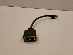 Ethernet Splitter 1 to 2 LAN Cord Network Cable Adapter RJ-45 - Picture 1 of 4