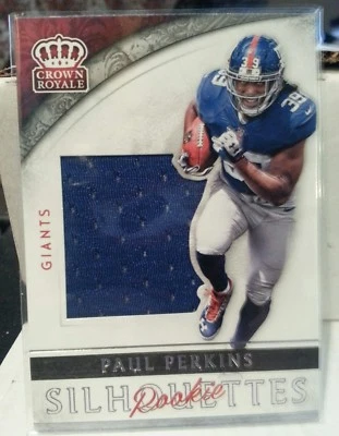 2016 Crown Royale Rookie Silhouettes #32 Paul Perkins, New York Giants  - Image 1 of 2