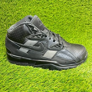 Nike Air Trainer SC Mens Size 10 Black Gray Athletic Leather Shoes Sneakers - Picture 1 of 10