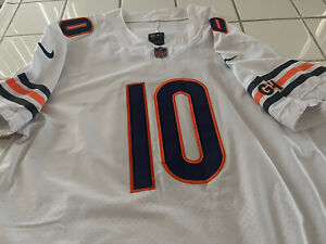 Mitch Trubisky Chicago Bears White Jersey By Nike. Size 52. Stitched.