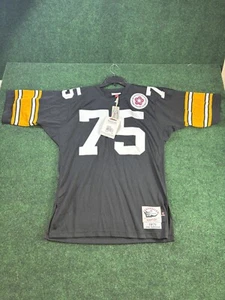 Camiseta deportiva Mitchell & Ness Joe Greene 1975 Pittsburgh Steelers 40 mediana auténtica - Imagen 1 de 9