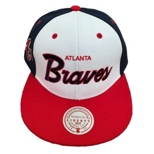 Atlanta Braves Mütze Mitchell & Ness Liberty Snapback Block Script Side Patch Cap - Bild 1 von 5