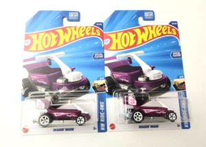 Hot Wheels Draggin Wagon Purple #68 68/250 - 2025 HW Ride-Ons -2pcs - Picture 1 of 2