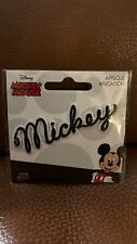Mickey Mouse Name Mickey Iron On Patch Applique