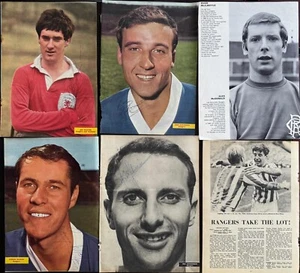 RANGERS signed 1960s Lot x6 BAXTER McKINNON JOHANSEN MacDONALD HENDERSON McLEAN - Picture 1 of 1