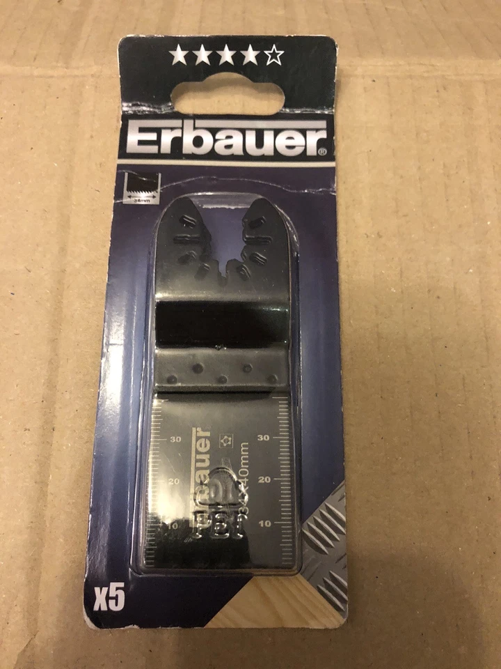 ERBAUER MLT45703 MULTI MATERIAL CUTTING BLADE 34MM PACK OF 5  MLT45703 - Image 1 of 3