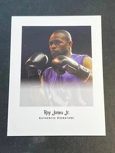 2012 Leaf Legends BLANK BACK PROOF MISSING AUTO 2 PIECES Roy Jones Jr - Picture 1 of 4