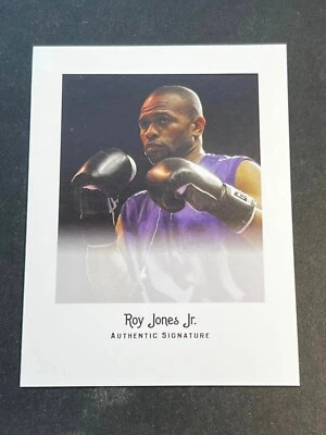 2012 Leaf Legends BLANK BACK PROOF MISSING AUTO 2 PIECES Roy Jones Jr - Image 1 of 4