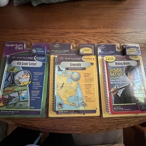 Quantum Leap Pad Inter.Bks Cartridges4th/5th Gr.Science; Geography;Making Movies - Picture 1 of 4