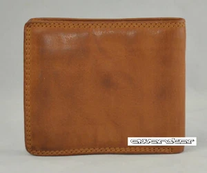 Lederbörse Geldbörse Leder Geldbeutel Portemonnaie Portmonee 82 TAN - Picture 1 of 3