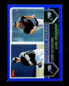 Josh Hamilton, Carl Crawford 2003 Topps Future Stars #325 Rays