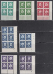 1959 Heuss Mi 182-86 ** ERVB Formnummer 0B bzw. 1 und 2B Luxus! - Bild 1 von 1