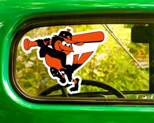 2 ADESIVI BASEBALL BALTIMORE ORIOLES decalcomanie Bogo per paraurti auto finestra laptop - Foto 1 di 1