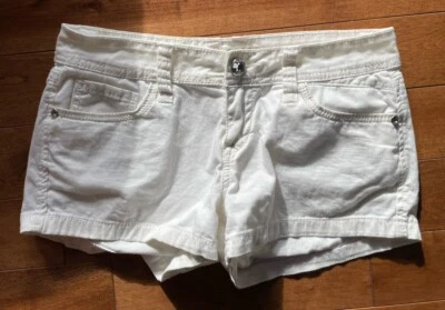 Wallflower Shorts Ivory Size 7 Embellishment Juniors 98% Cotton - Image 1 of 3