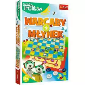 Warcaby Młynek Rodzina Treflików Polska Gra Planszowa Towarzyska Rodzinna - Picture 1 of 6