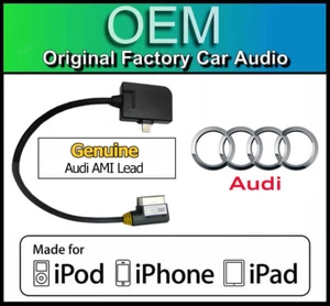 AUDI IPHONE LEAD APPLE AMI LIGHTNING CABLE CONNECTOR - Picture 1 of 2