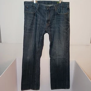Y2K 2007 Gap 1969 Standard Relaxed Fit Jeans Mens Sz 40X32 Dark Blue Denim - Picture 1 of 10