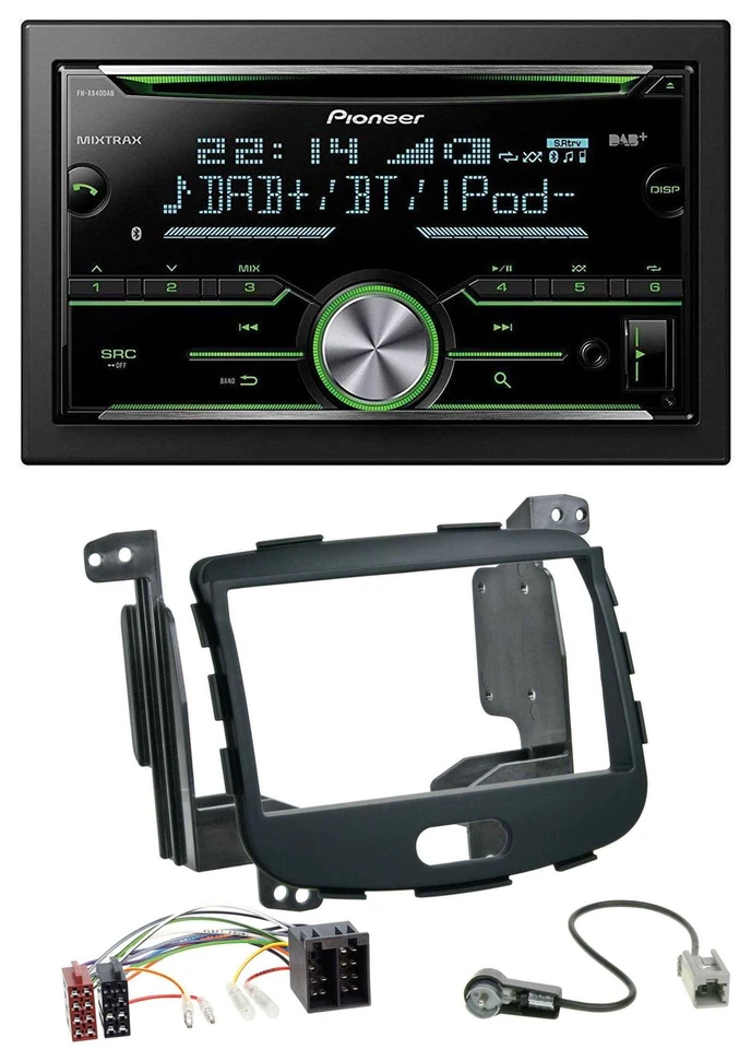 Pioneer Bluetooth MP3 DAB 2DIN USB CD Autoradio für Hyundai i10 08-13 Rubber Tou - Bild 1 von 4