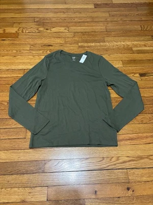 Camiseta favorita para mujer GAP talla XL verde manga larga algodón tejido modal nueva con etiquetas $25 Foto 1 de 4