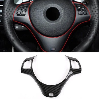 For BMW 1 Series E81 2007-2011 Carbon Fiber Steering Wheel Moulding Cover Trim - Image 1 of 4