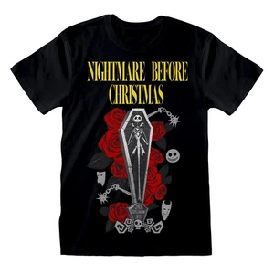 Heroes Inc. Officially Licenced Nightmare Before Christmas Jack Coffin T-Shirt B - Afbeelding 1 van 1