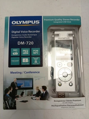 Olympus DM-720 Digital Stereo Voice Recorder 4GB USB MP3 PCM - New - Image 1 of 4