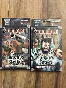 2 Summoner Wars: Rukar's Power & Hawk’s Strike Plaid Hat Games Reinforcement - Picture 1 of 2