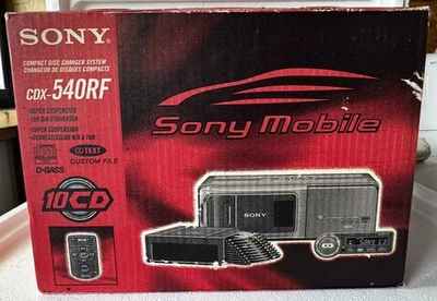 Trocador de disco compacto Sony CDX-540RF - Nova caixa aberta - Capacidade para 10 discos - Imagem 1 de 4