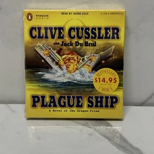 Plague Ship by Clive Cussler and Jack Du Brul (2009, Compact Disc) New Sealed - Picture 1 of 2