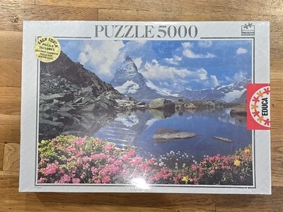 Quebra-cabeça Educa 5000 peças Matterhorn Suíça montanha novo e lacrado  - Imagem 1 de 4