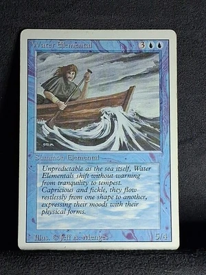 MTG Beta Water Elemental Magic: The Gathering 4th Revised Edition LP - Image 1 of 4