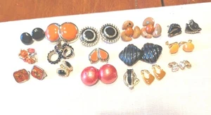 Lote de 16 Pendientes Clip On Halloween Vintage 1 Firmado  - Imagen 1 de 4