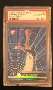 Kwame Brown 2001-02 Topps Pristine Refractor #d 239/250 PSA 10 Gem Mint - Picture 1 of 2