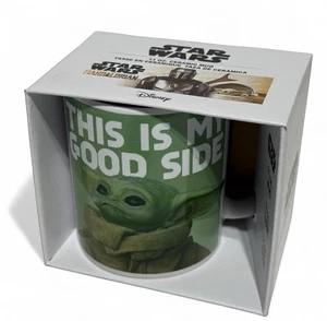 Star Wars The Mandalorian Grogu Baby Yoda Mug This is My Good Side Disney 11 Oz - Picture 1 of 6