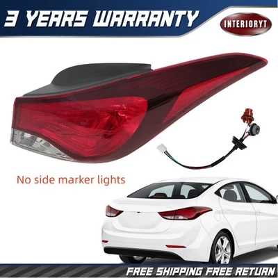 For 2014-2016 Hyundai Elantra Passenger Right Side Outer Tail Light Lamp New - Image 1 of 4